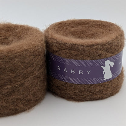 Lacegarn Malibu mit Mohair in Braun – RABBY, weitere Ansicht