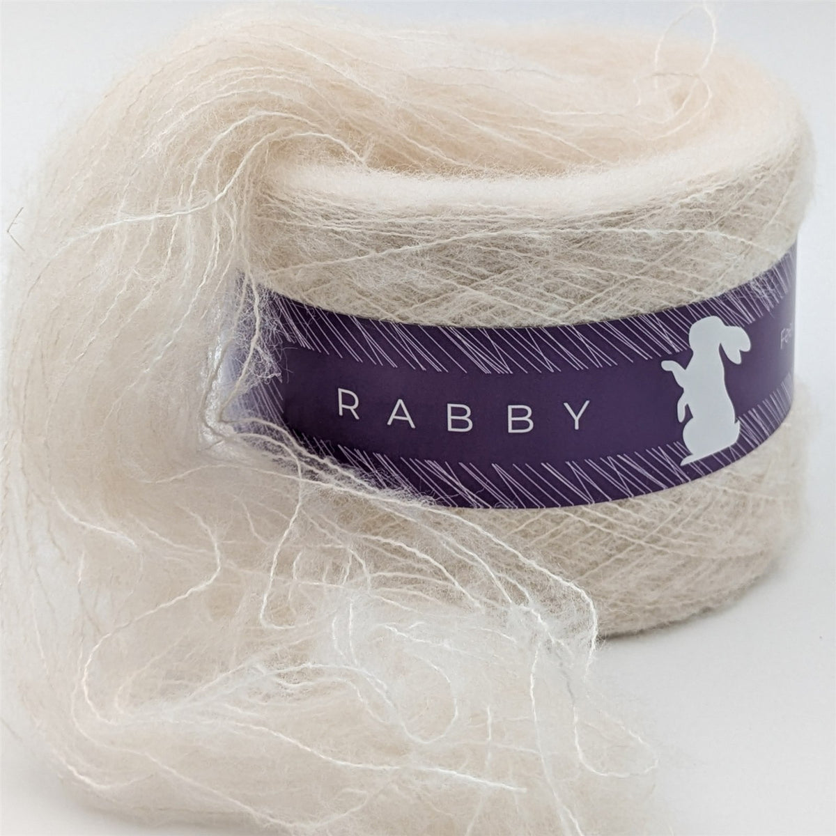 Lacegarn Malibu mit Mohair in Creme – RABBY, weitere Ansicht