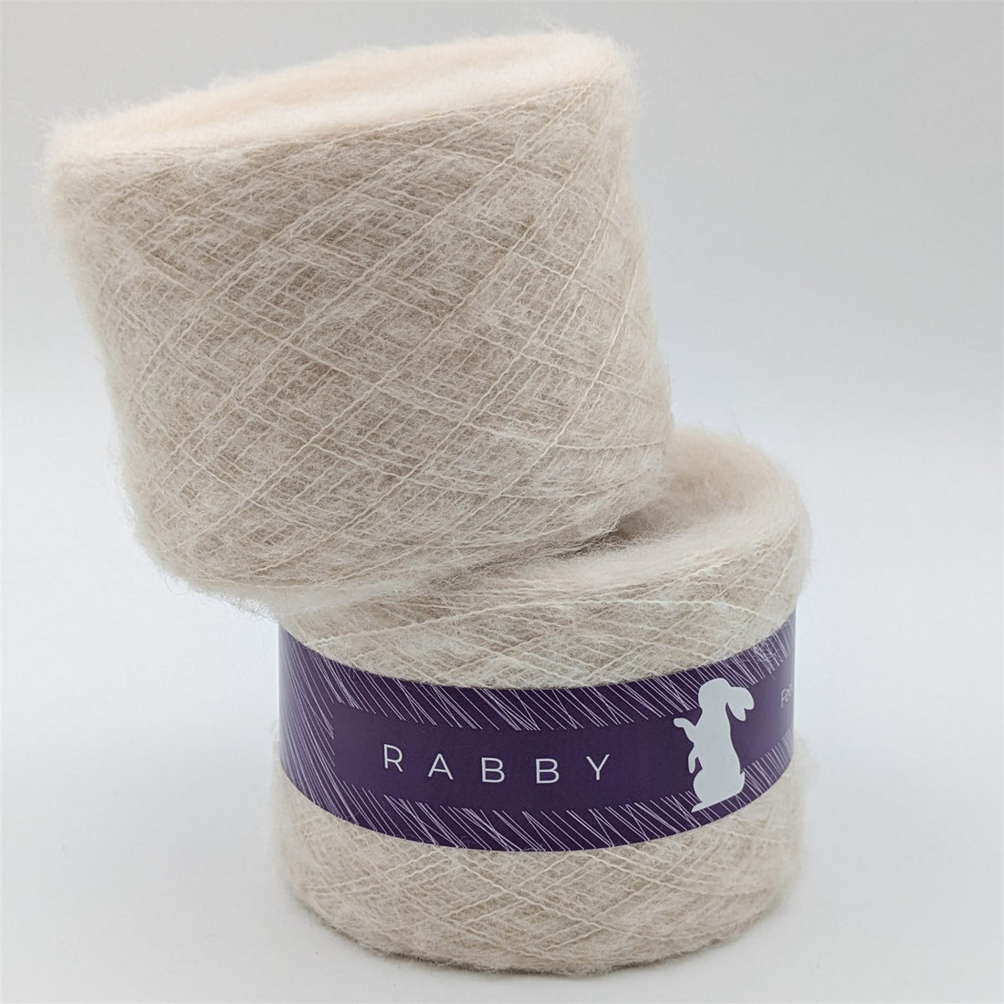 Lacegarn Malibu mit Mohair in Creme – RABBY, weitere Ansicht