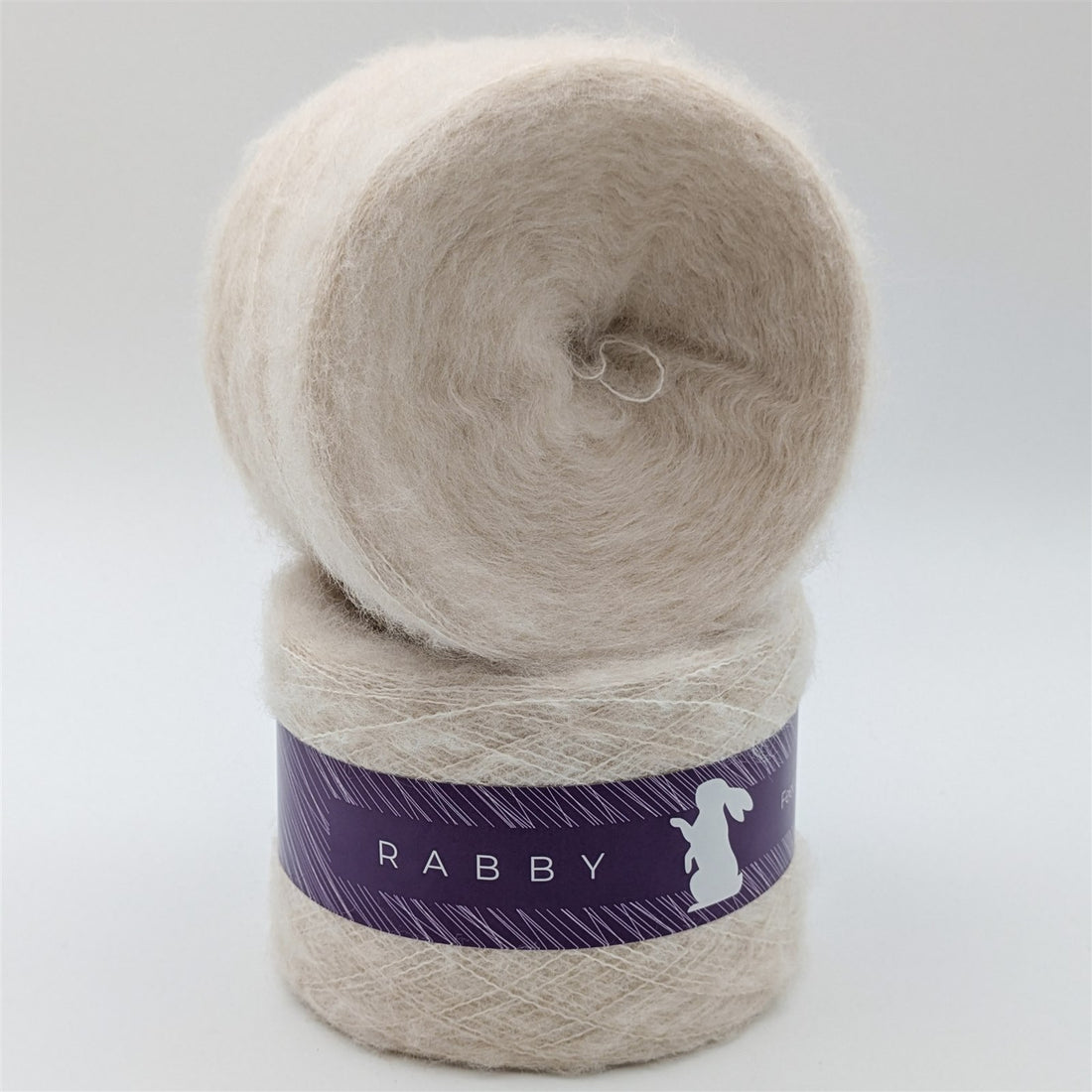 Lacegarn Malibu mit Mohair in Creme – RABBY, weitere Ansicht