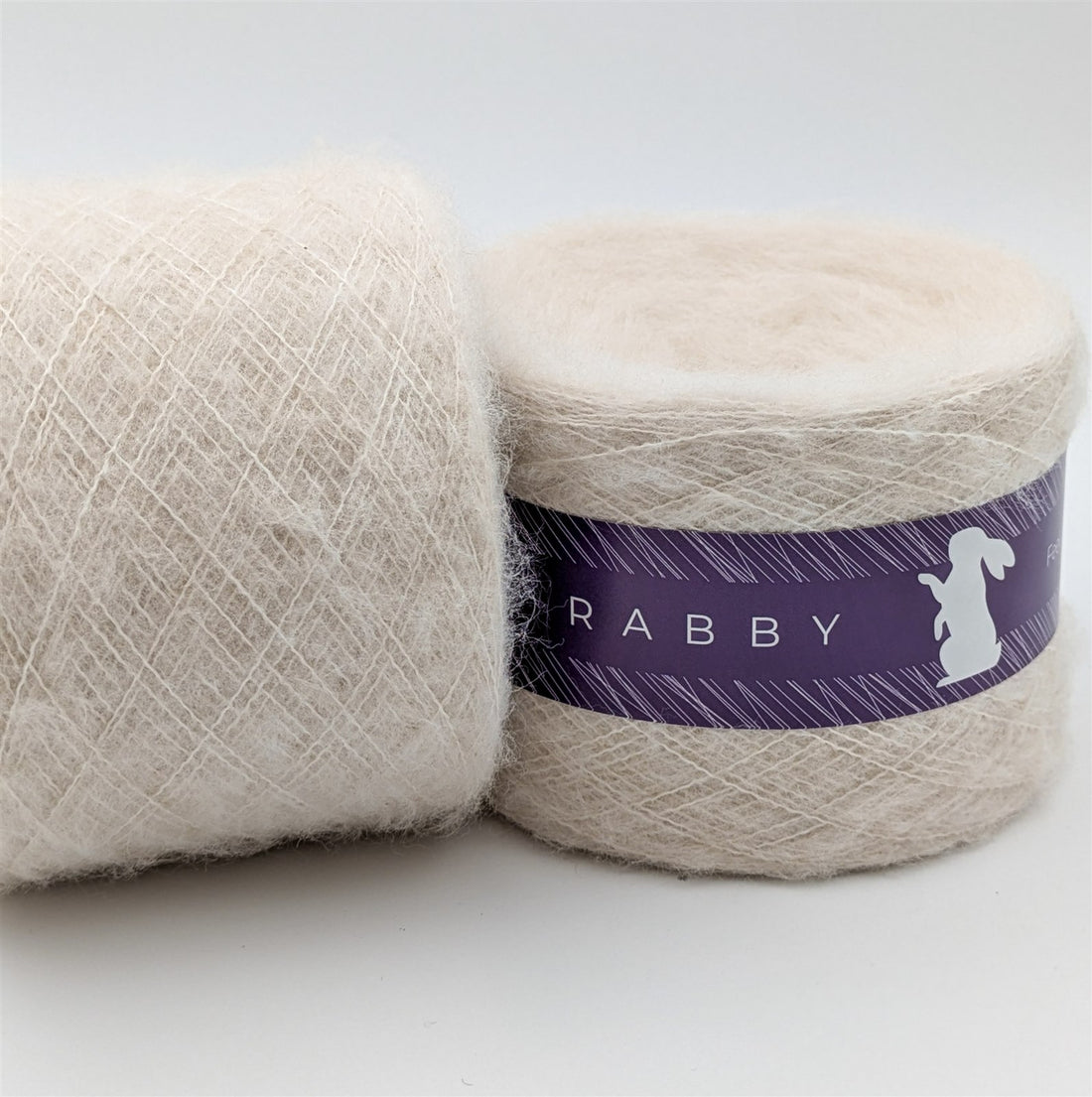 Lacegarn Malibu mit Mohair in Creme – RABBY, weitere Ansicht