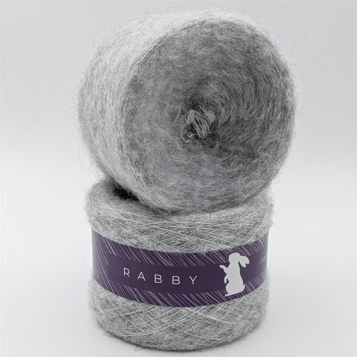 Lacegarn Malibu mit Mohair in Grau – RABBY, weitere Ansicht