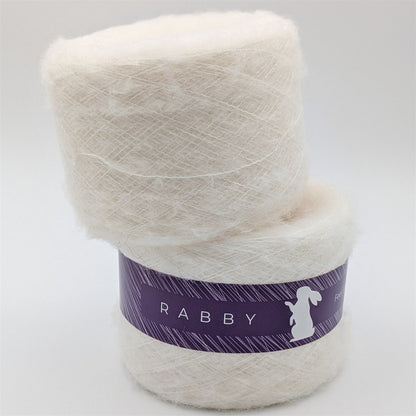 Lacegarn Malibu mit Mohair in Milch – RABBY, weitere Ansicht