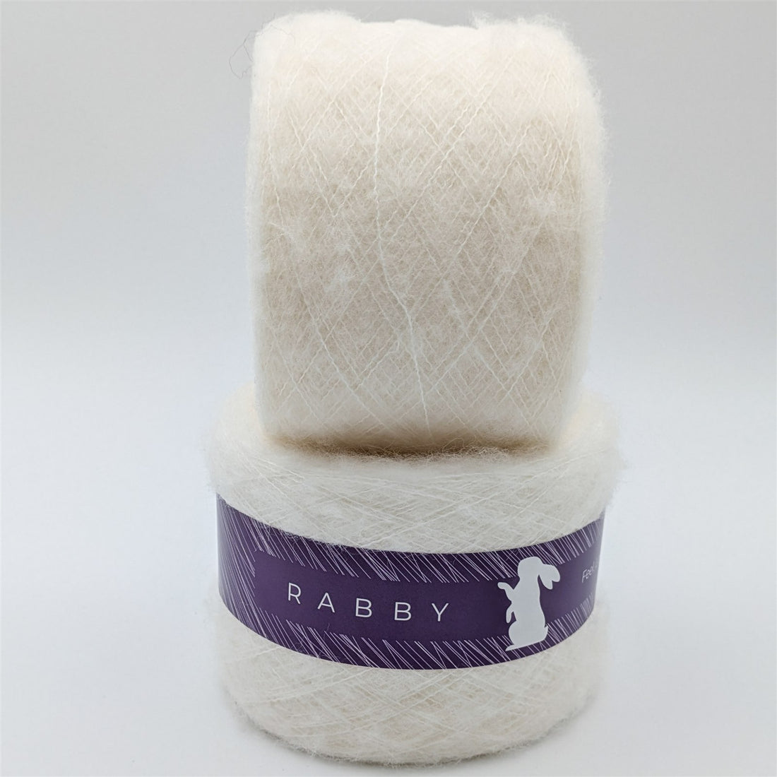 Lacegarn Malibu mit Mohair in Milch – RABBY, weitere Ansicht