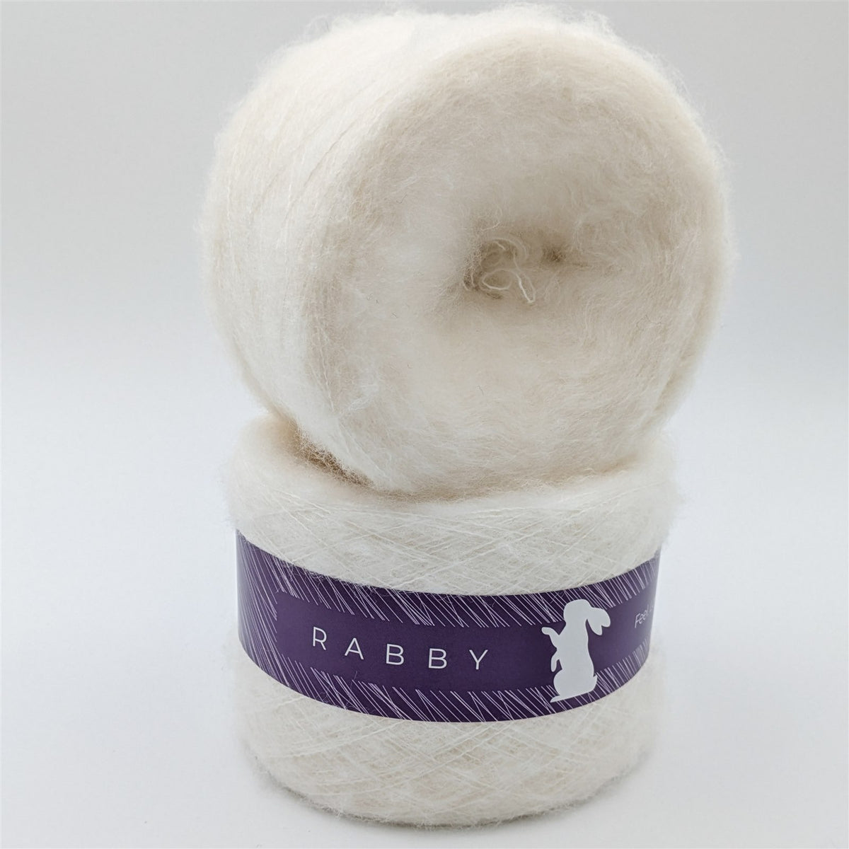 Lacegarn Malibu mit Mohair in Milch – RABBY, weitere Ansicht