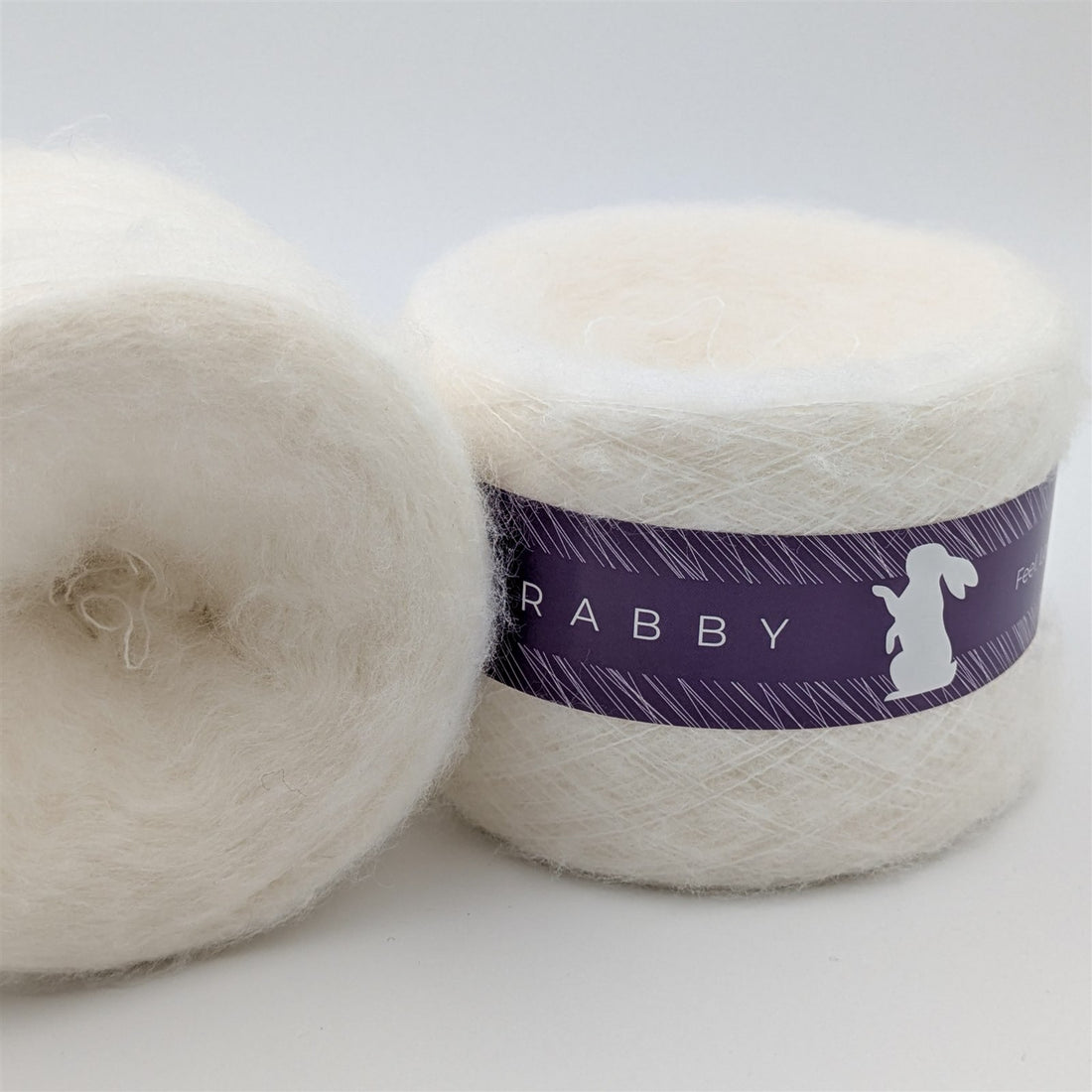 Lacegarn Malibu mit Mohair in Milch – RABBY, weitere Ansicht
