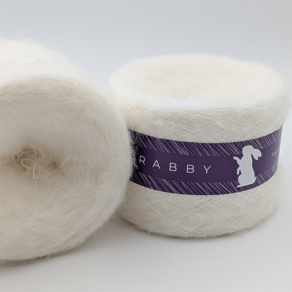 Lacegarn Malibu mit Mohair in Milch – RABBY, weitere Ansicht
