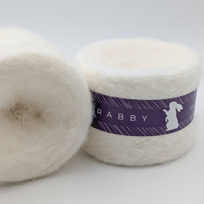 Lacegarn Malibu mit Mohair in Milch – RABBY, weitere Ansicht