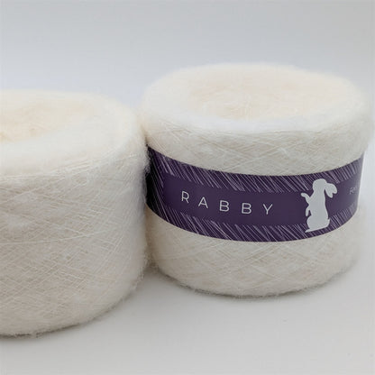 Lacegarn Malibu mit Mohair in Milch – RABBY, weitere Ansicht