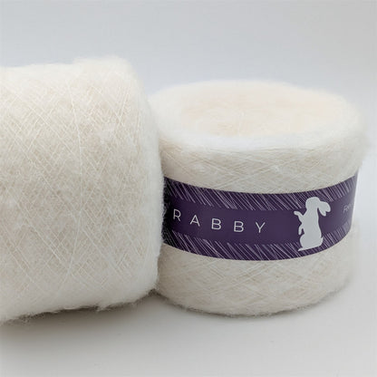 Lacegarn Malibu mit Mohair in Milch – RABBY, weitere Ansicht