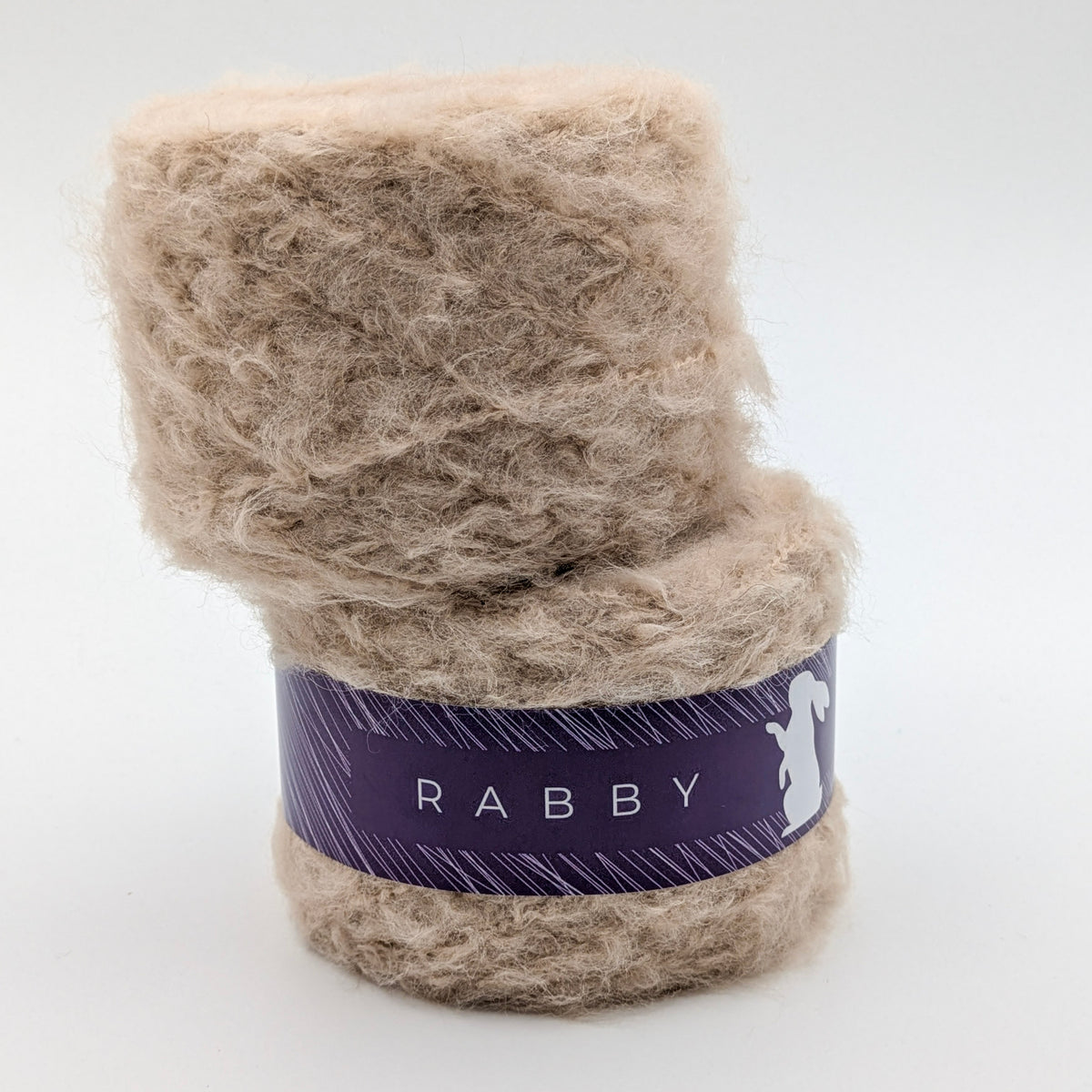 Bouclé Garn Solina mit Mohair in Beige – RABBY, weitere Ansicht