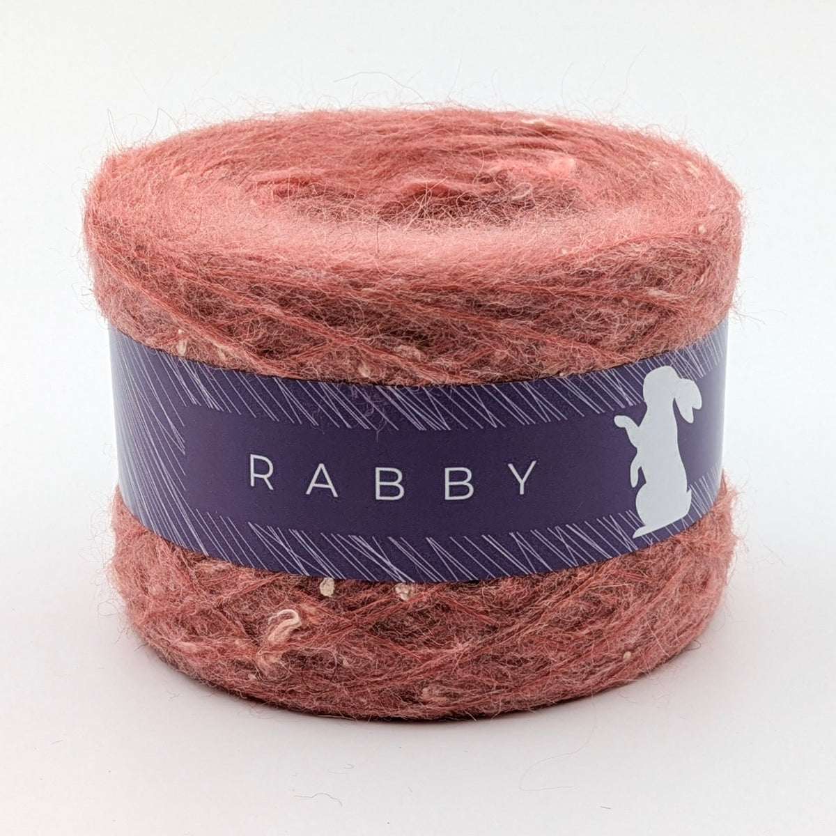 Wolle Chloe mit Mohair und Seide in Puderrosa – RABBY, weitere Ansicht