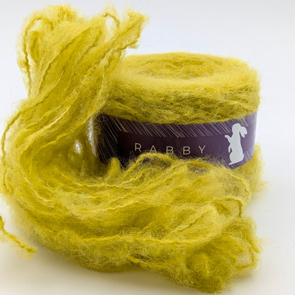 Flauschiges Garn Estelle mit Mohair in Hellgrün, 180 m / 100 g – RABBY