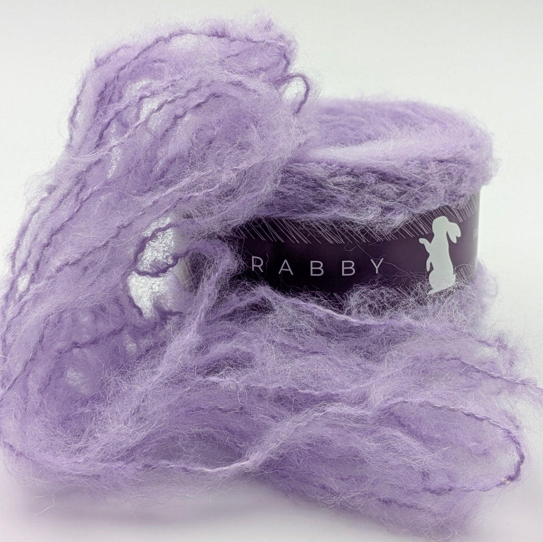 Flauschiges Garn Estelle mit Mohair in Lila, 180 m / 100 g – RABBY
