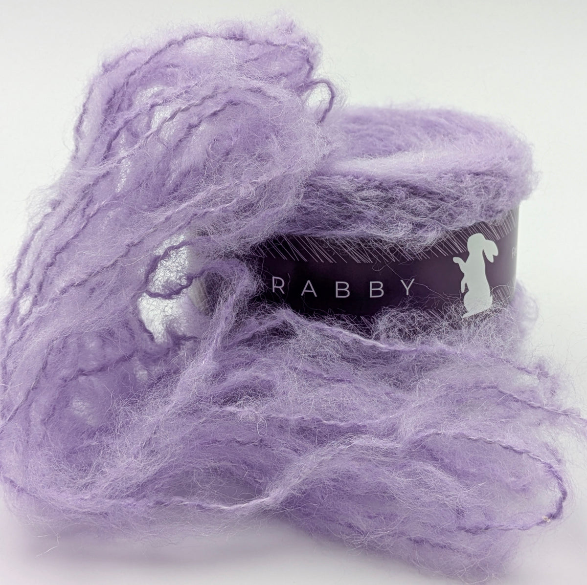 Flauschiges Garn Estelle mit Mohair in Lila, 180 m / 100 g – RABBY