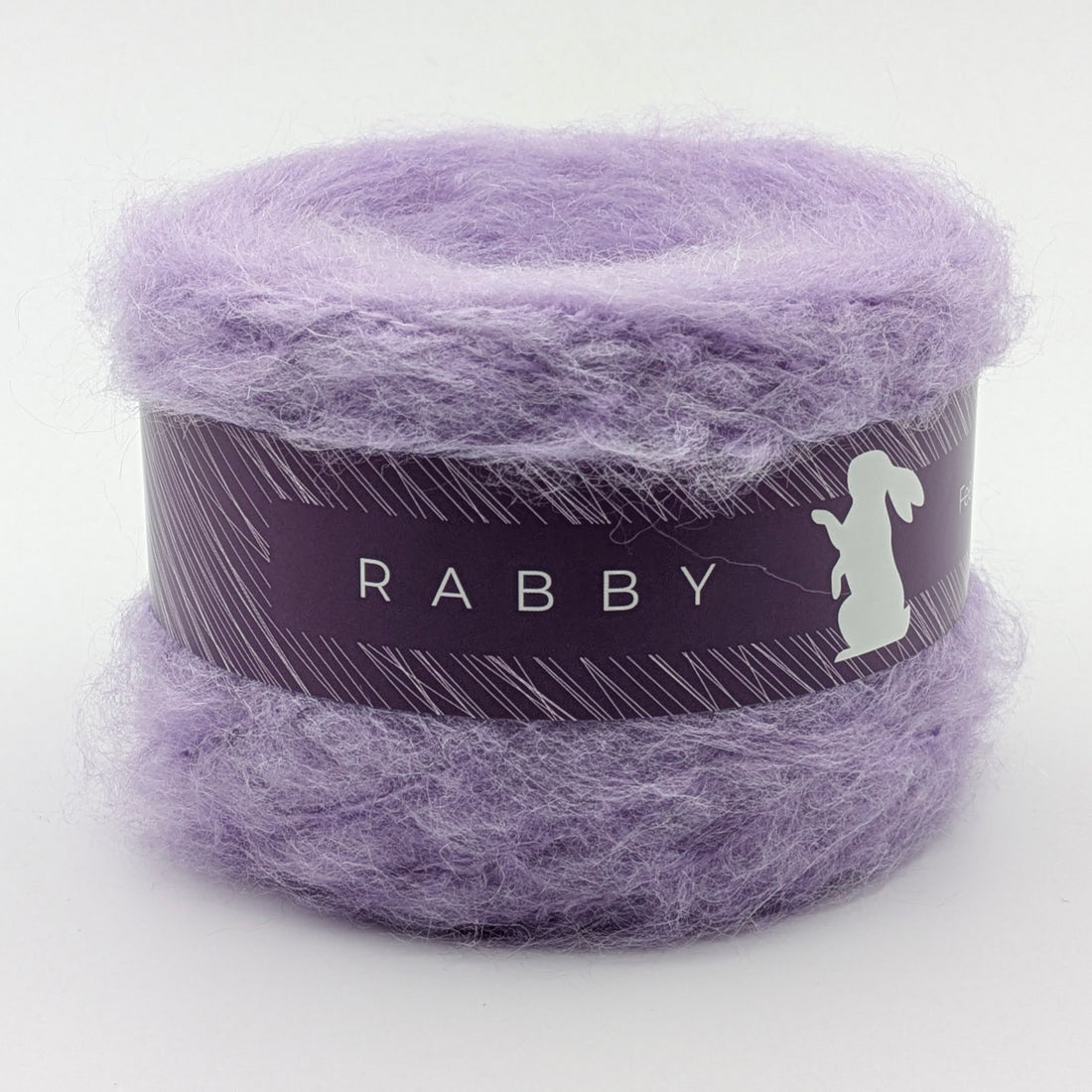 Flauschiges Garn Estelle mit Mohair in Lila – RABBY, weitere Ansicht