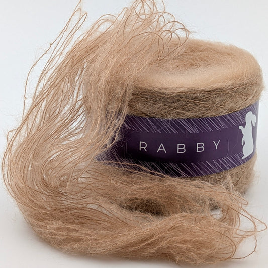 Mohair Wolle Astrum in Hellbraun, 1000 m / 100 g – RABBY