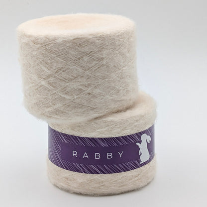 Lacegarn Bialotta mit Mohair in Milch – RABBY, weitere Ansicht