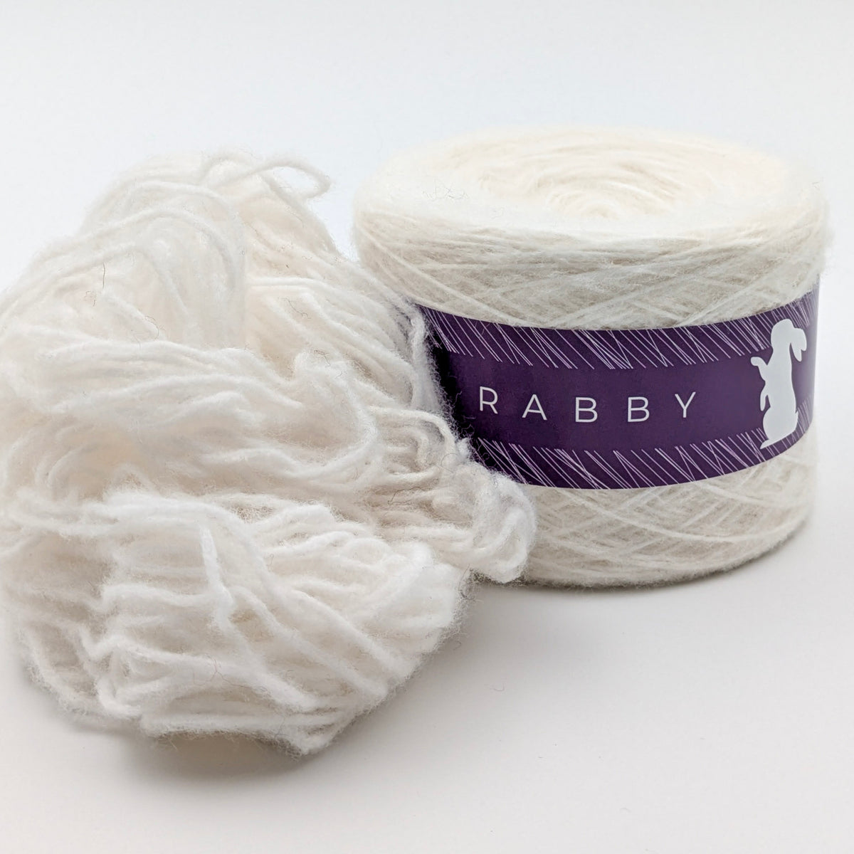 Lacegarn Dunia mit Wolle in Weiß, 600 m / 100 g – RABBY