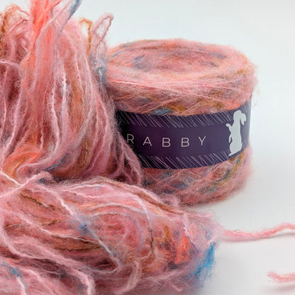 Meliertes Garn Regenbogen mit Wolle in Multicolor, 270 m / 100 g – RABBY