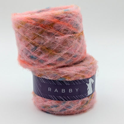 Meliertes Garn Regenbogen mit Wolle in Multicolor – RABBY, weitere Ansicht