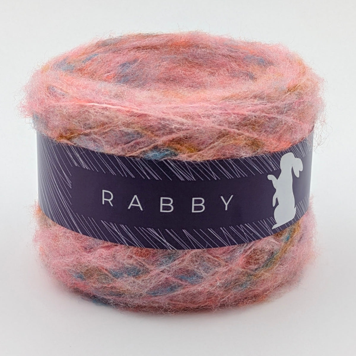 Meliertes Garn Regenbogen mit Wolle in Multicolor – RABBY, weitere Ansicht