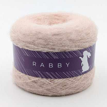 Dünne Wolle Tasso in Rosa – RABBY, weitere Ansicht