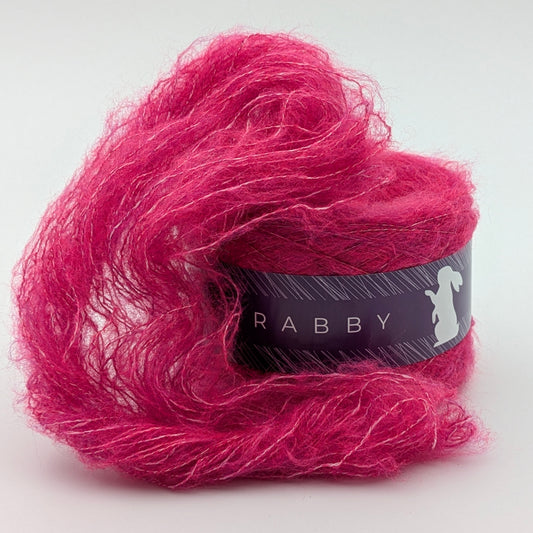 Lacegarn Freya mit Wolle und Viskose in Pink, 950 m / 100 g – RABBY