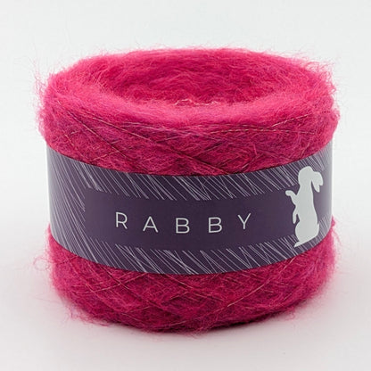 Lacegarn Freya mit Wolle und Viskose in Pink – RABBY, weitere Ansicht