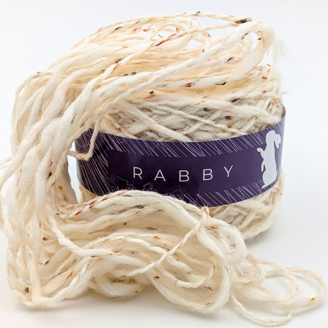 Tweed Wolle Carin in Weiß, 160 m / 100 g – RABBY
